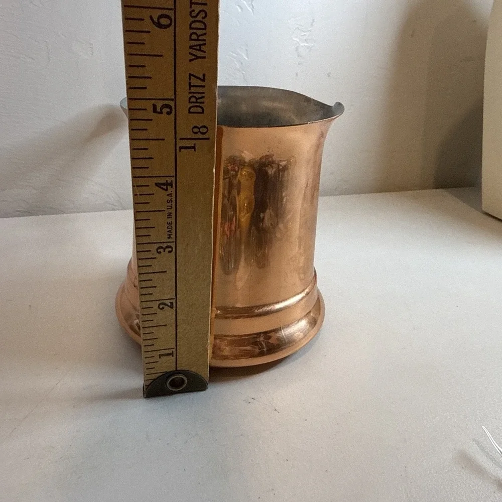 Vintage Teleflora Le Saucier Copper Sauce Pan w/ Wood Handle 1984 Kitchen